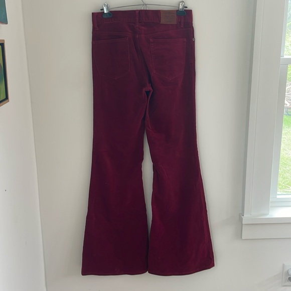 Wide leg and flared corduroy pants size 6 - Picture 3 of 4